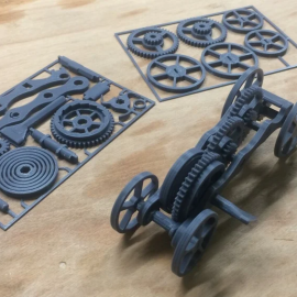 Gear cart assembly game