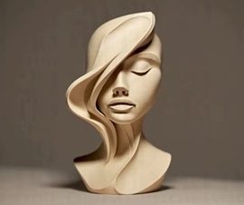 تمثال امرأة لا تهتم لآحد وعنيدة