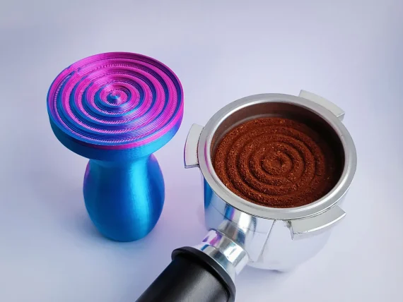 Coffee tamping machine
