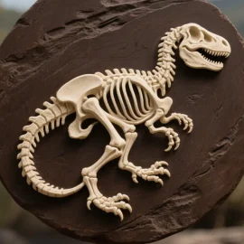 آثار عظام ديناصور