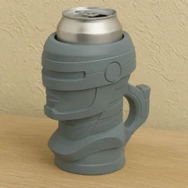 حاملة علبة الكولا بشخصية رجل آلي