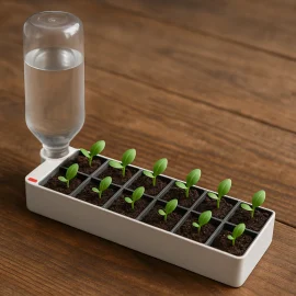 ساقية زرع منزلي على الجاذبية