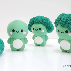 مجسم بروكلي مبتسم