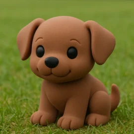 مجسم كلب صغير